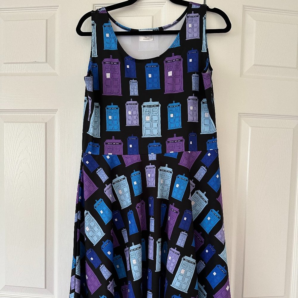 Doctor Who TARDIS skater dress 2XL